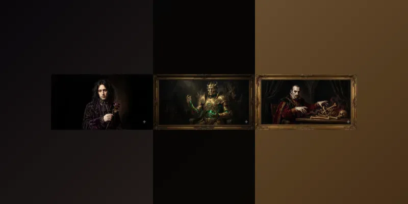 Baroque Chiaroscuro Oil Art generated by undefined