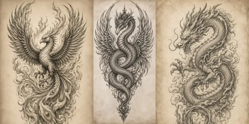 Mystical Tattoo Sketch Collections generated by undefined