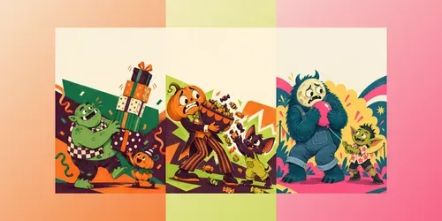 Monster Festival Key Visuals generated by chatgpt-image