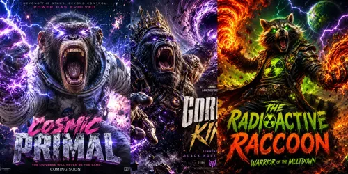 Cosmic Chaos Poster Generator generated by chatgpt-image