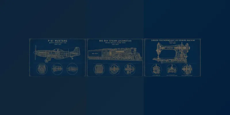 Vintage Patent Blueprint Generator