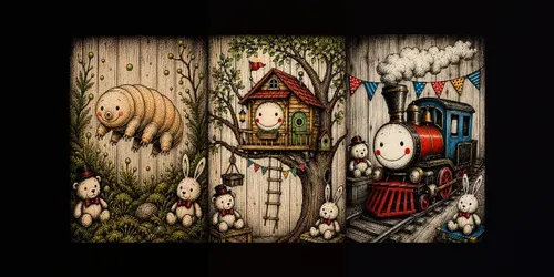 Whimsical Sketchy Ink Character Art generated by chatgpt-image