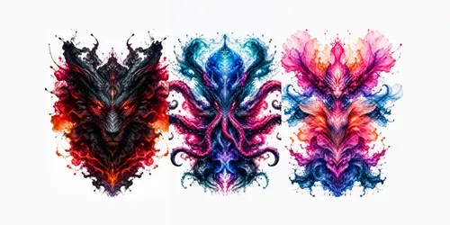 Spectacular Inkborn Symmetry Creatures generated by chatgpt-image