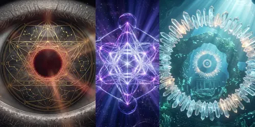 Sacred Geometry Dreams Divine Art Gens generated by gemini-image