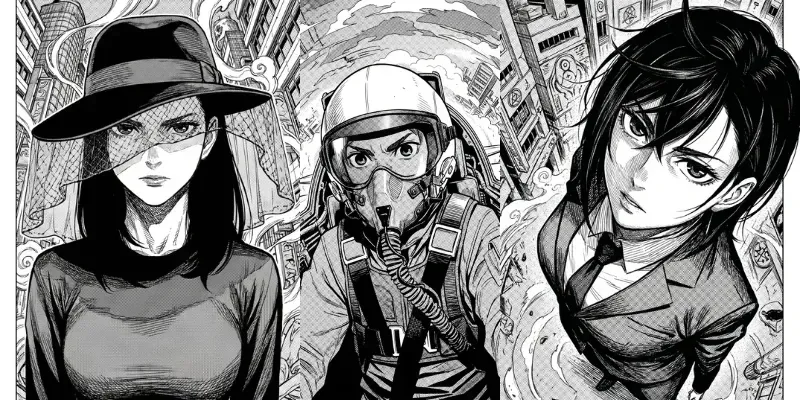 Yukinobu Tatsu Style Dandadan Manga Art generated by undefined