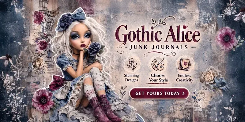 Alice In Gothic World Junk Journals generated by undefined
