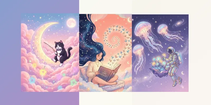Dreamy Contemporary Surreal Art Prints generated by undefined