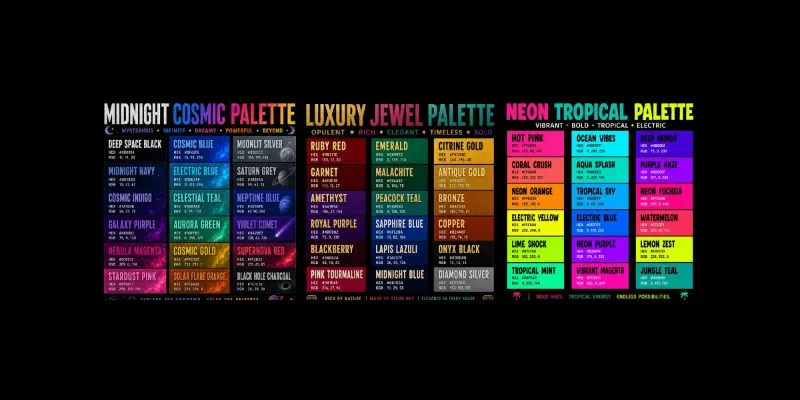 Bold Color Palette Inspiration Boards generated by undefined