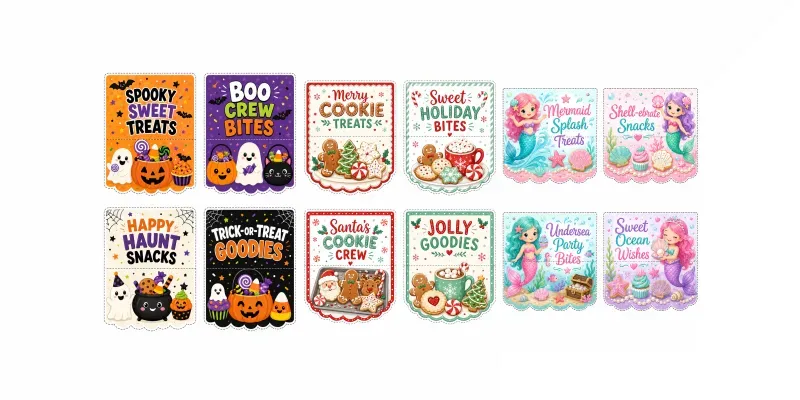 Treat Bag Topper Design Sheets generated by undefined