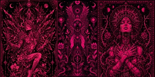 Magenta Mysticism The Divine Lineages generated by chatgpt-image