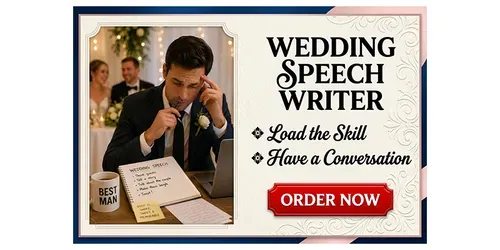 Wedding Speech Writer generated by chatgpt-skill
