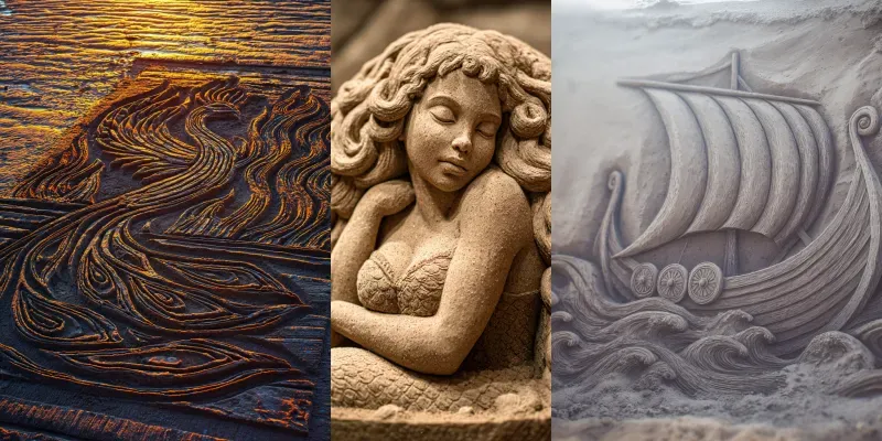 Sand Sculptures Modeling generated by undefined