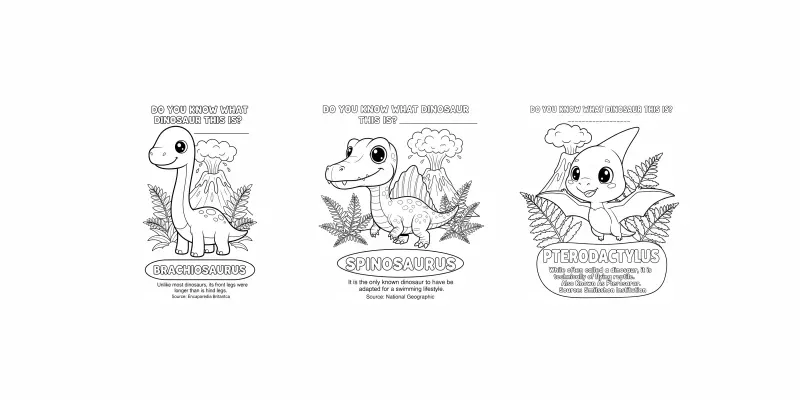 Kit 1 Dino Doodles Starter Packs generated by undefined