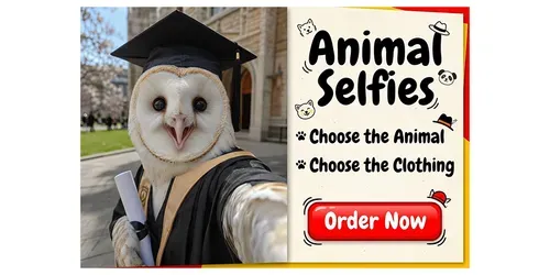 Animal Selfies generated by chatgpt-image
