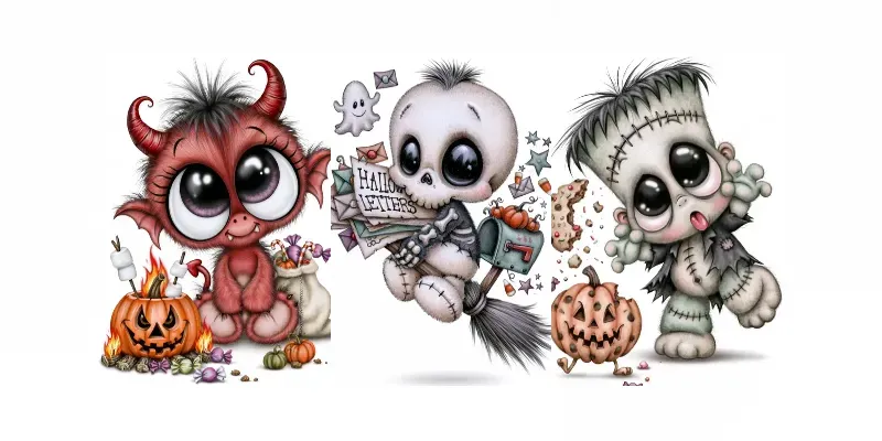 Crazy Cute Halloween Characters