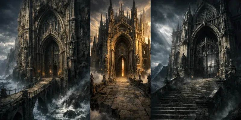 Cinematic Gothic Entrances Generator generated by undefined