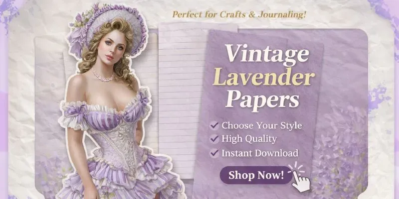 Lavender French Vintage Plain Papers generated by undefined