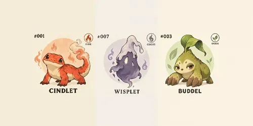 Fakemon Element Indices generated by chatgpt-image