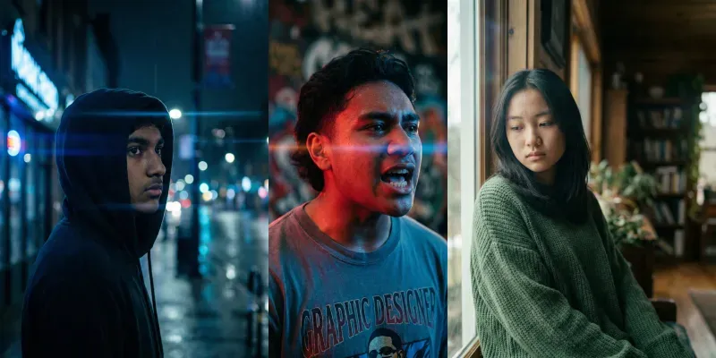 Cinematic Teen Portraits generated by undefined