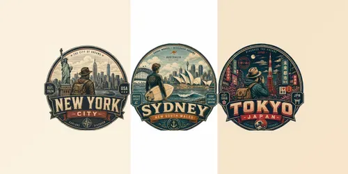 Vintage Urban Landmark Emblem Generator generated by chatgpt-image