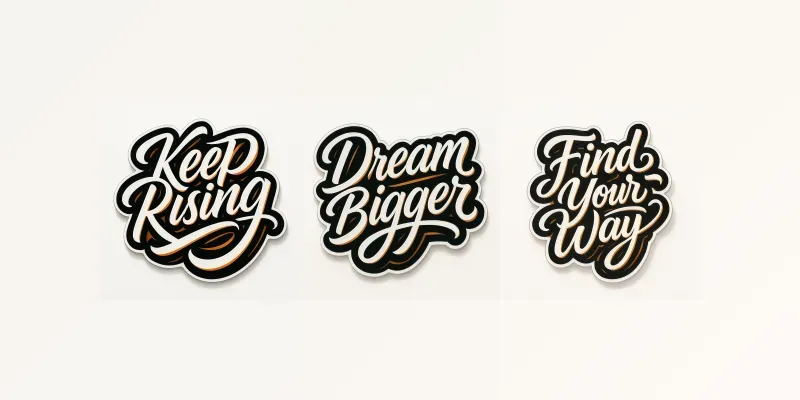 Calligraphy Sticker Makers generated by undefined