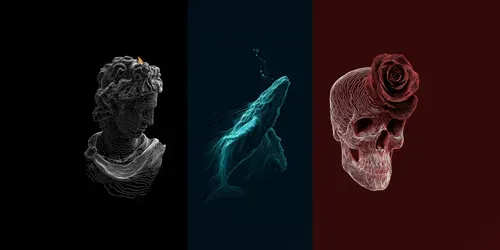 Topographic Contour Art Generator generated by midjourney