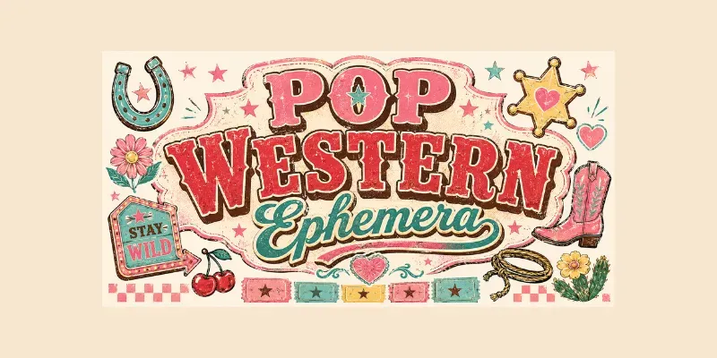 Pop Western Ephemera generated by undefined