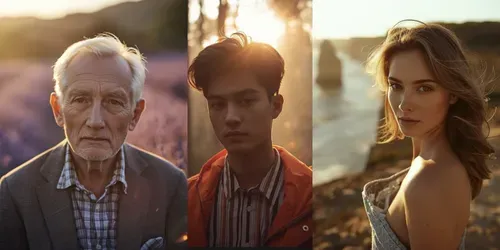 Golden Hour Nature Portraits generated by leonardo