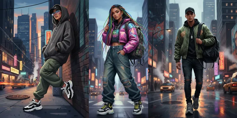 Urban Fashion Illustrations generated by undefined
