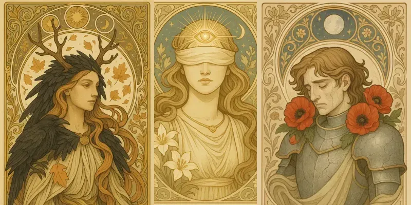 Art Nouveau Character Busts generated by undefined