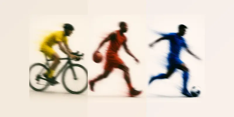Athlete Motion Blur Premium Sports Ads generated by undefined