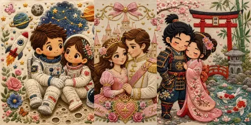 Whimsical Embroidery Character Art generated by chatgpt-image