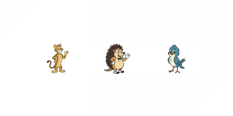 Cartoonstyle Characters generated by undefined
