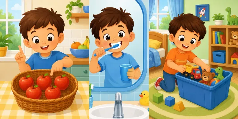 Educational Kids Activity Illustrations generated by undefined