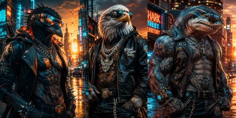Neon Street Beasts Collections generated by undefined