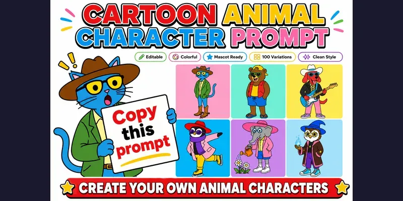 Cartoon Animal Character Packs generated by undefined