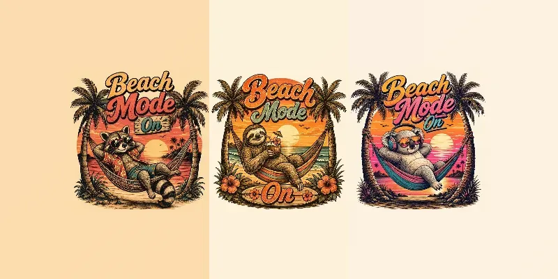Retro Beach Escape generated by undefined