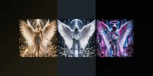 Neon Angels generated by chatgpt-image