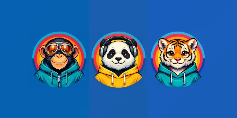 Pop Creatures Friendly Vector Icons generated by undefined