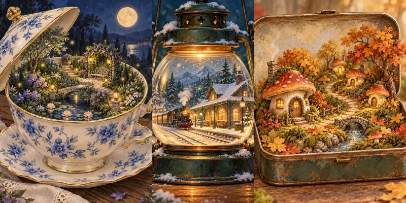 Pocket Worlds Tiny Storybook Scenes