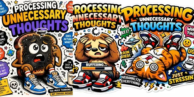 Funny Cartoon Brain Fog Characters generated by undefined