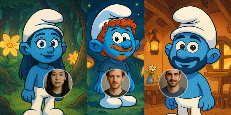 Smurfstyle Character Portraits generated by undefined