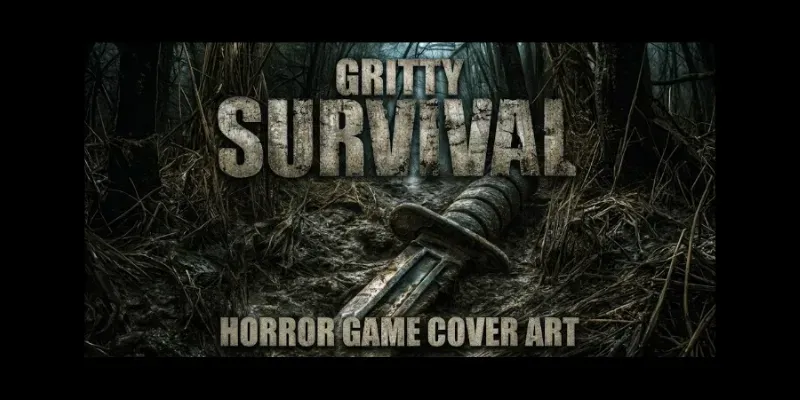 Gritty Survival Horror Game Cover Art generated by undefined