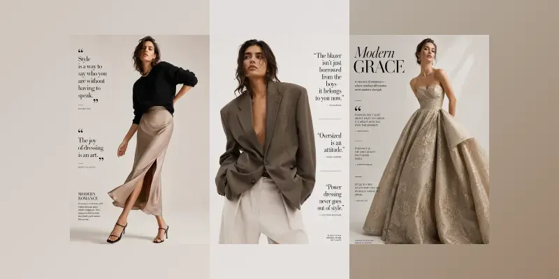 Magazine Illustration Fashion generated by undefined