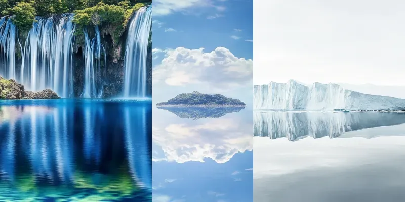 Panoramic Water Shots generated by undefined