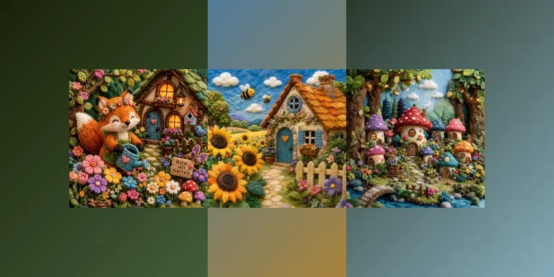 Whimsical Felt Art generated by undefined