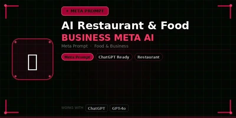 Restaurant And Food Business Meta Ai generated by undefined