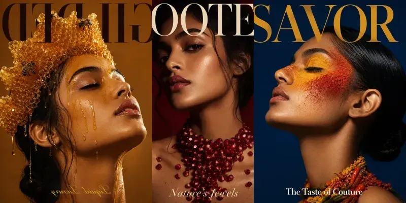 Fashion Meets Food Editorial Coutures generated by undefined
