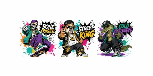 Streetwear Vector Mascot Makers generated by chatgpt-image
