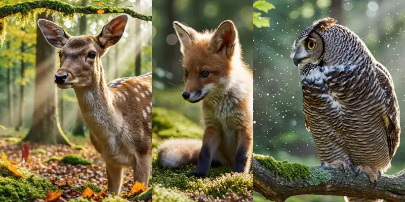 Woodland Storybook Animals generated by undefined